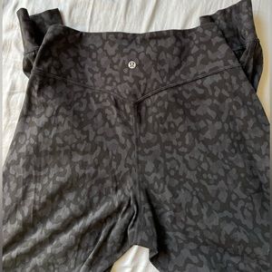 Lululemon black cheetah align joggers
